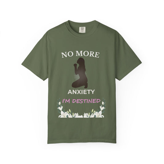 Inspirational Unisex T-shirt with Floral Design, Anxiety Gift, Motivational Tee, Self-Care Apparel, Relaxed Fit T-Shirt